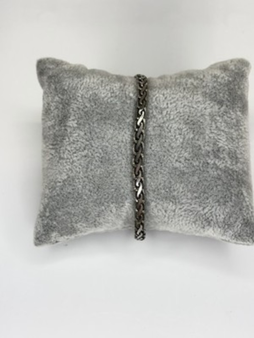 925 Sterling Silver Woven Braided Wheat Chain Bracelet 7.25" Basketweave 5.8g